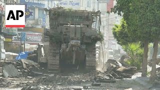 Streets deserted shops closed in West Bank as roads razed in Israeli military raids [upl. by Naicul617]