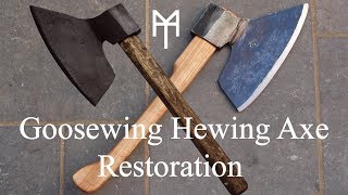 Broad Axe Hewing Axe Restoration [upl. by Godliman]