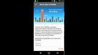 Modo Stamina amp Ultra Stamina Android 601 Sony Xperia [upl. by Fougere]