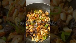 Eggs and shiitake stirfried shiitake mushrooms rezepte food lunchideas asmr cooking shorts [upl. by Atinehs]