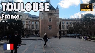 TOULOUSE France 🇫🇷  WALKING Tour 4K  TOURIST OFFICE [upl. by Ssilem227]