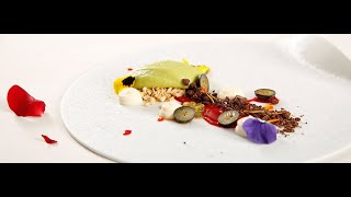 Crema di avocado e cioccolato bianco con ricotta e crumble  Chef Deg  Saporie [upl. by Areivax]