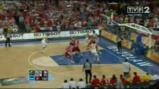 Eurobasket 2009  3x3 Ignerskiego i wsad Logana [upl. by Atteuqcaj779]