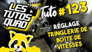 TUTO QUAD 123  RÉGLAGE DE LA TRINGLERIE DE BOÎTE [upl. by Raseta]