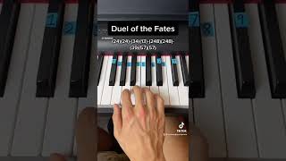 Duel of the Fates easy piano tutorial [upl. by Tenom]