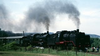 Dampfloks 24 009  38 1772 auf der Westerwaldbahn  Pfingsten 1988 [upl. by Waylan]