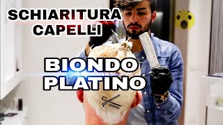 TUTORIAL  Decolorazione capelli da BIONDO scuro a PLATINO 6 [upl. by Landa710]