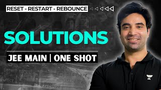 Solutions One Shot  JEE Main 2024  RRR  Mohit Ryan Sir [upl. by Anbul]