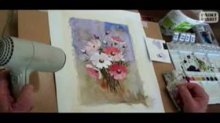 How to paint flowers in watercolor  Painting Lessons 1 [upl. by Aslin]