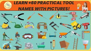 Essential Tools in English Learn 60 Practical Tool Names with Pictures 🛠️ [upl. by Campagna]