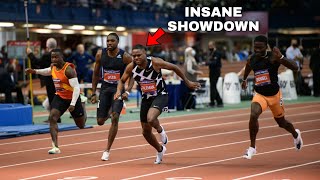 Christian Coleman Battles Trayvon Bromell amp Erriyon Knighton in 100m At PREFONTAINE CLASSIC 2022 [upl. by Whitebook]