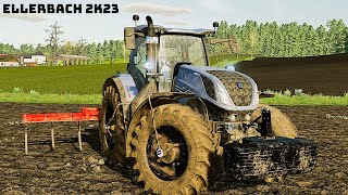 LS22 Ellerbach 053  Gras Schnitt und Schwaden  Ballenwickler gemietet  FARMING SIMULATOR 22 [upl. by Allemrac]