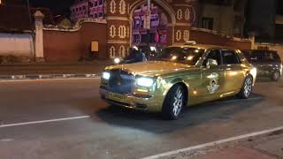 GOLDEN ROLLS ROYCE IN TRIVANDRUM  BOBY CHEMMANUR [upl. by Attenyl531]