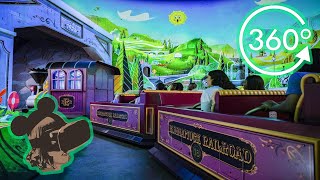 360º Ride on Mickey amp Minnies Runaway Railway at Disneys Hollywood Studios [upl. by Dorris831]