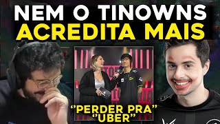 TINOWNS MANDANDO A REAL NO CBLOL SUPER TANK VS CLOVÃO  RENECRODILO LEAGUE OF LEGENDS [upl. by Zeni]