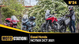 Essai Honda NC750X DCT 2021  néo routière crossover [upl. by Bashemeth]