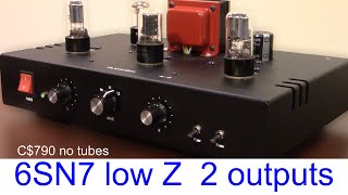 introducing model BL1B 6SN7 tube preamplifier with tone control  FLUXION audio [upl. by Siberson826]