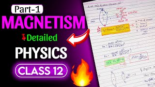 MAGNETISM PART 1 CLASS 12  Moving Charges and Magnetism Important PYQs Previous Year Questions [upl. by Ymas]