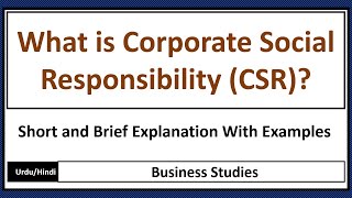 What is Corporate Social ResponsibilityCSR [upl. by Celestyn]