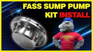 FASS Sump Pump Kit Install Eliminate 14 Fuel Tank Issue STK5500 [upl. by Acino]