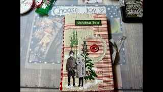 Joy’s Journal Jabbers working in Christmas journal 7124 [upl. by Ymarej]