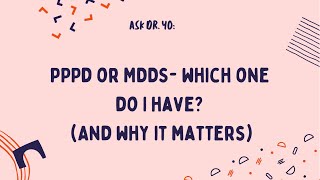 Ask Dr Yo PPPD or MdDS which one do I have and why it matters [upl. by Schuyler344]