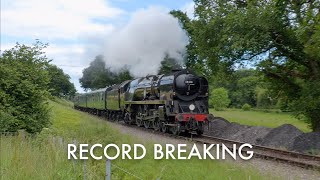 Record Breaking Strictly Bulleid II on the Swanage Railway  2024 [upl. by Eleon766]