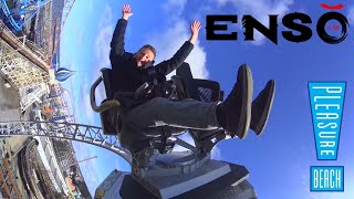 ENSO FIRST RIDE amp Review  Blackpool Pleasure Beach [upl. by Imaon]