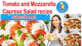 Tomato and Mozzarella Caprese Salad recipe [upl. by Iturk994]