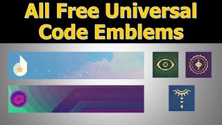 All FREE Destiny 2 Emblem Codes [upl. by Fidel257]