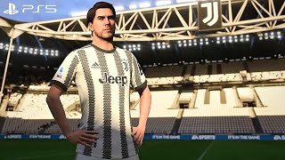 FIFA 22  Dušan Vlahović Free Kick Goal  Juventus vs Roma  Serie A 2223  4K [upl. by Elwyn497]