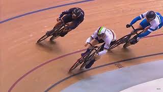 Azizul Awang VS Harrie Lavreysen Men Keirin Final Jakarta Nation Cup 2023 [upl. by Ttezzil694]