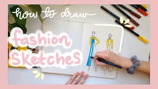 How To Draw Fashion Sketches and Figures [upl. by Cadmarr]