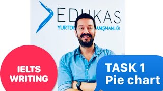 IELTS WRITING TASK 1  PIE CHART ÖRNEĞİ [upl. by Anallij]