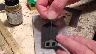 How to Scratchbuild a Simple Styrene Shack  Part 2 [upl. by Fry]