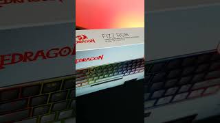 Check out the Redragon K617 RGB Fizz mechanical keyboard featuring gradient gray keycaps redragon [upl. by Adnalue]