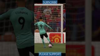 Matheus Cunha scores great goal to make it 10 vs Manchester United trending shorts fifa22 [upl. by Ithaman]