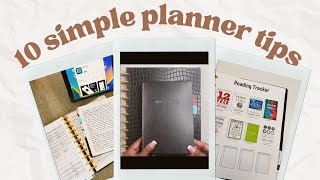 10 Simple Tips That Made Using My Planner Easier plannertips howtouseaplanner [upl. by Freberg]