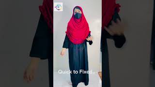 Quik to Fixed Pinless Hijab hijabi muslimattire behijabi modesty modestfashion [upl. by Lukey]