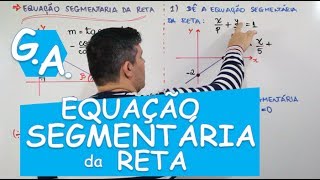 G A EQUAÇÃO SEGMENTÁRIA DA RETA c dedução e exemplos [upl. by Kozloski443]