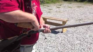 How to load and shoot a 28 Gauge Flintlock Fowler [upl. by Gruber]