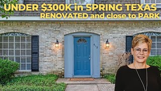 Recently Remodeled Home under 300k in Spring Texas  419 Enchanted River Dr Spring TX 77388 [upl. by Wakeen]