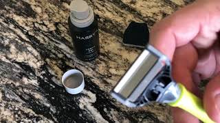 REVIEW HARRY’S RAZOR AND SHAVE GEL [upl. by Neyugn]