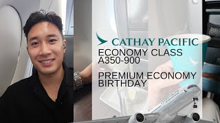 Cathay Pacific My Unique Quasi Economy amp Premium Economy Experience  World of Winners [upl. by Elynad971]