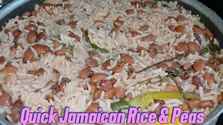 Jamaican Rice and Peas Recipe  Perfect Side Dish Step By Step Guide [upl. by Mutat]