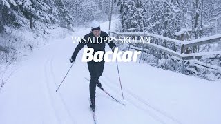 Vasaloppsskolan – Backar Träna på snö del 3 av 4 [upl. by Moyer635]