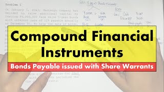 Intermediate Accounting 2  Bonds Payable issued with Share Warrants Part 1 [upl. by Claudette]