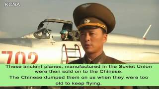 North Korean Air Force Propaganda Video [upl. by Salkcin]