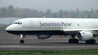 Samaritans Purse DC872CF N782SP Takeoff Portland Airport PDX [upl. by Halludba]