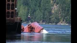 Tugboat Capsizes Off BC Coast [upl. by Dnomal]